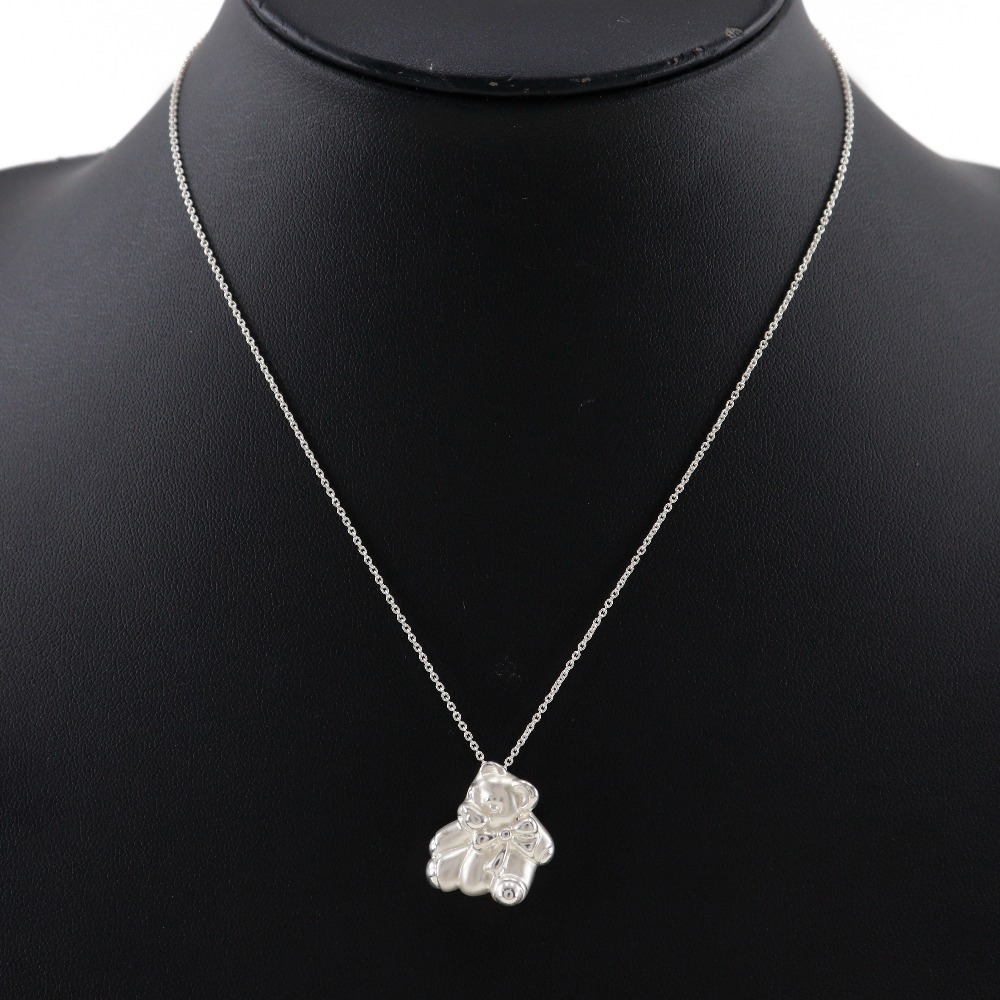 Tiffany Co Bear Necklace Sterling Silver